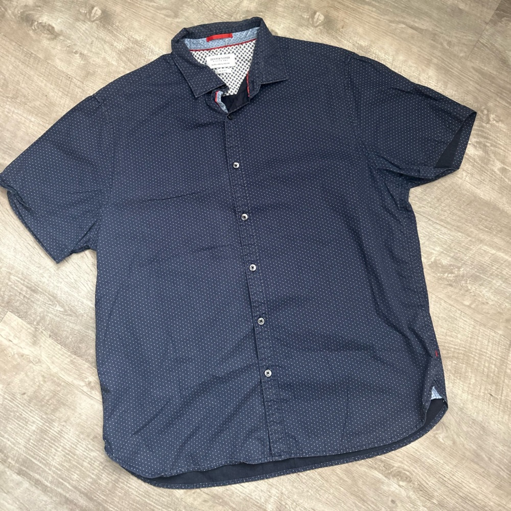 Polka Dot Button Down | Denim & Flower